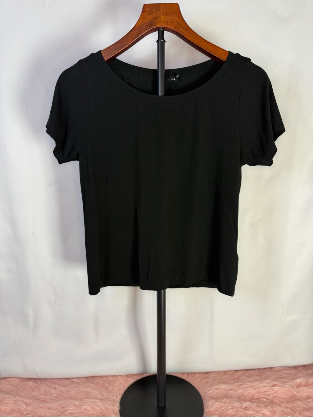 Good American - Classic Black Women’s Scoop Neck Top - Size L/XL